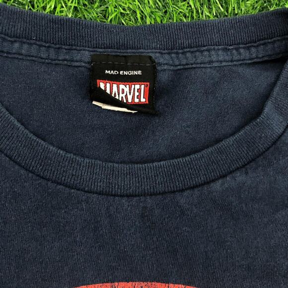 Men's Navy Marvel Captain America Graphic Tee - Picture 5 of 5